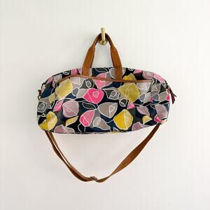 Fossil Eliza Weekender Floral Duffel Tote Bag Multicolor